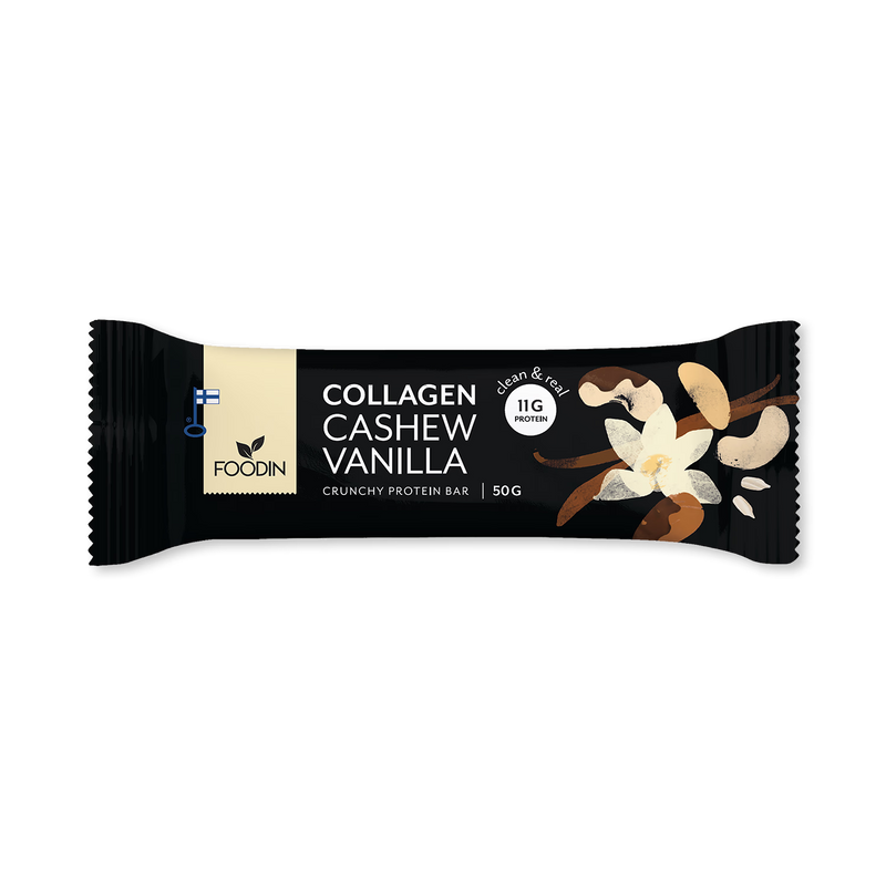 Collagen protein bar cashew vanilla 12x50g - British product