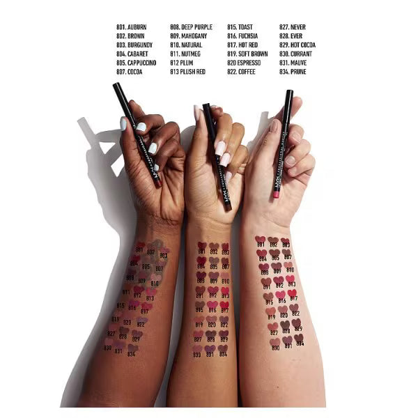 NYX Professional Makeup Slim Lip Pencil Natural, imported from the UK