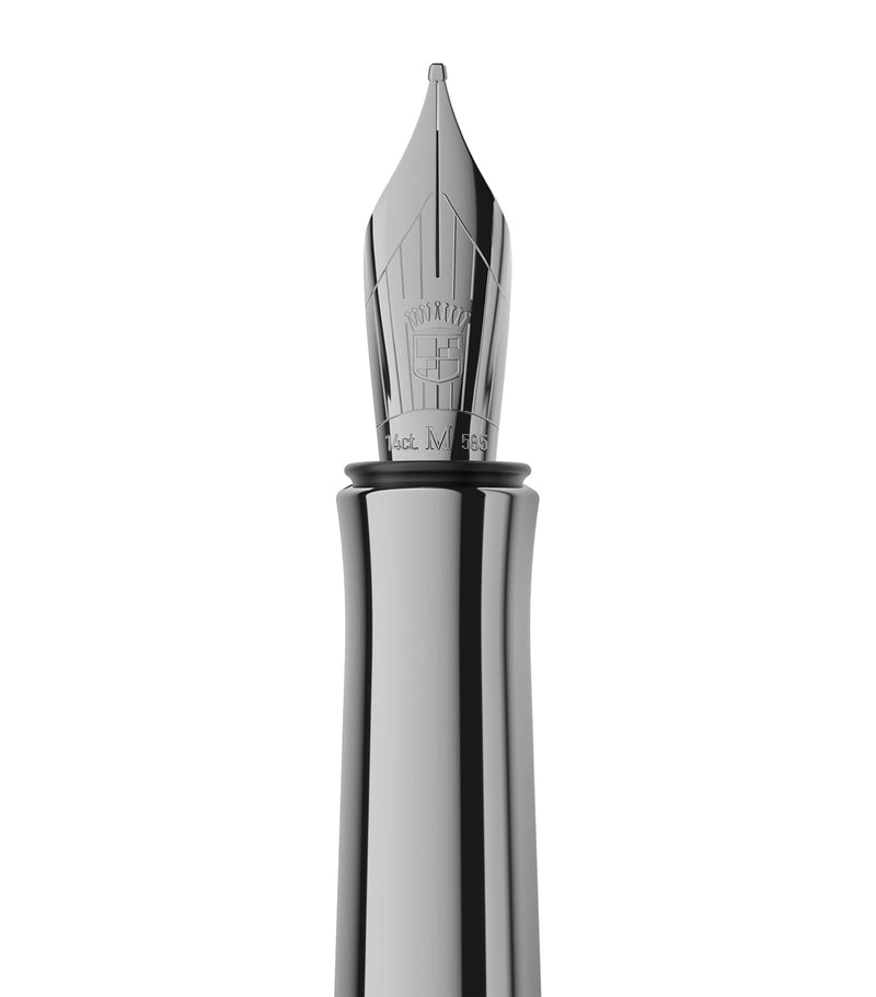 Graf von Faber-Castell ebony wood bloom fountain pen, UK version