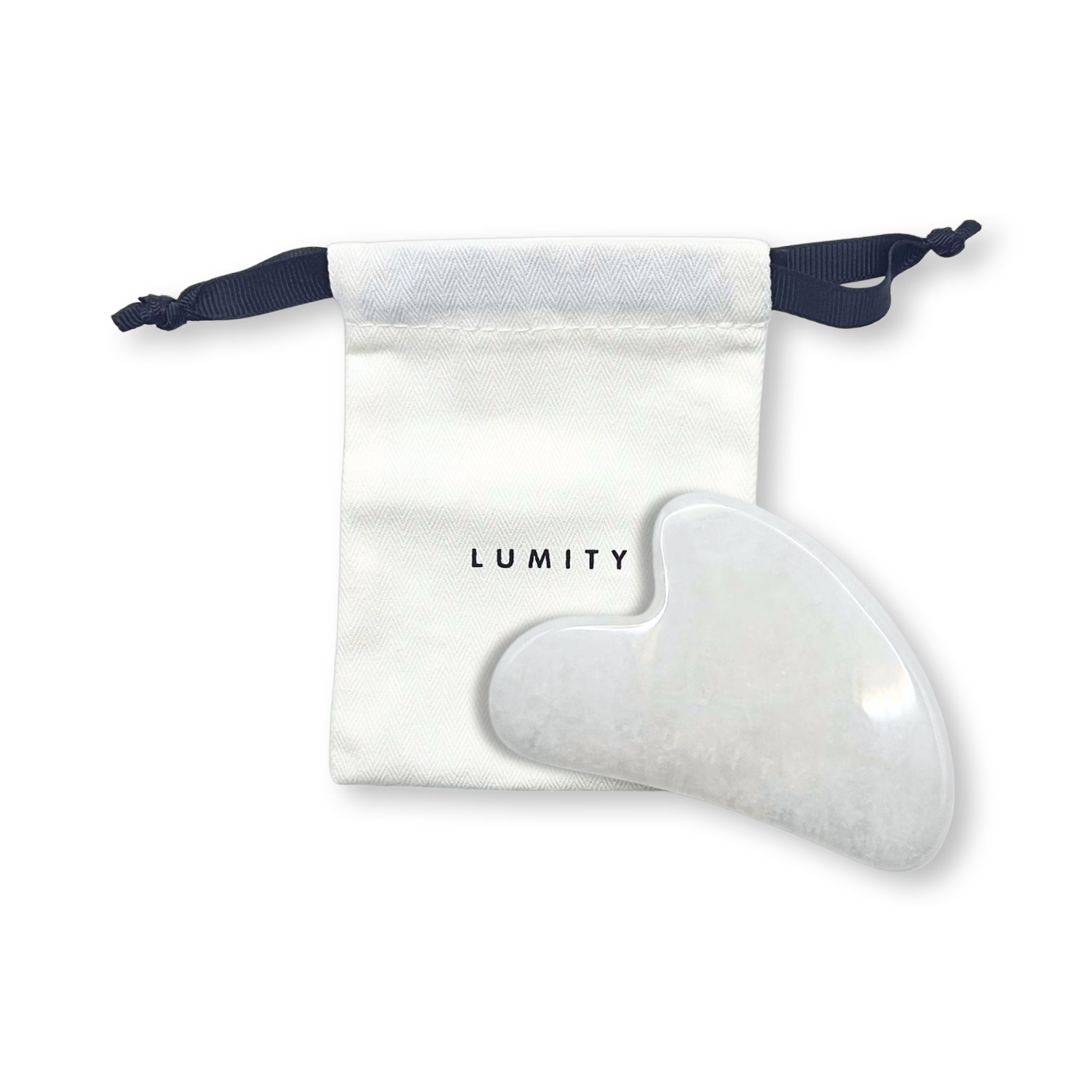 Lumity white jade gua sha tool, UK version