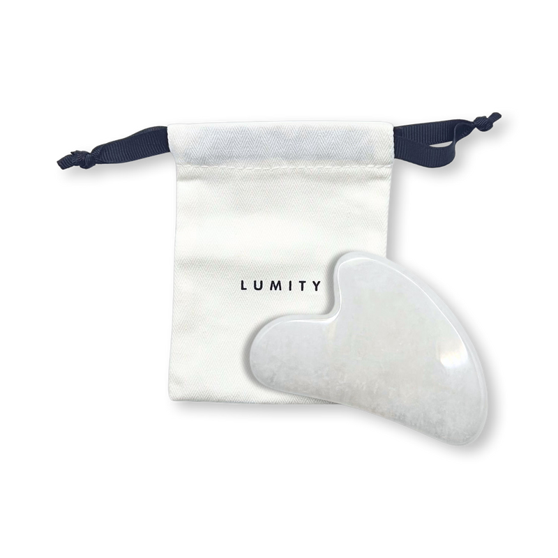 Lumity white jade gua sha tool, UK version