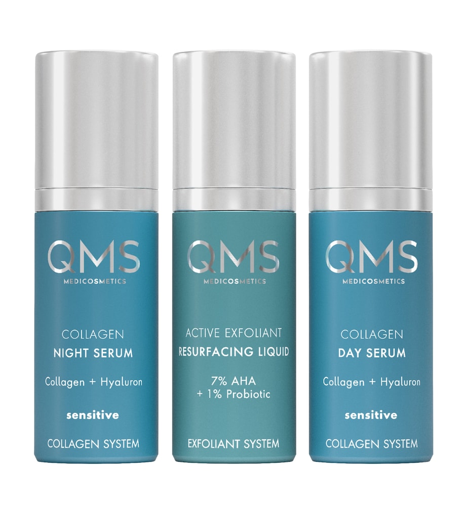QMS Medicosmetics skincare set sensitive 3 x 30ml, imported from the UK