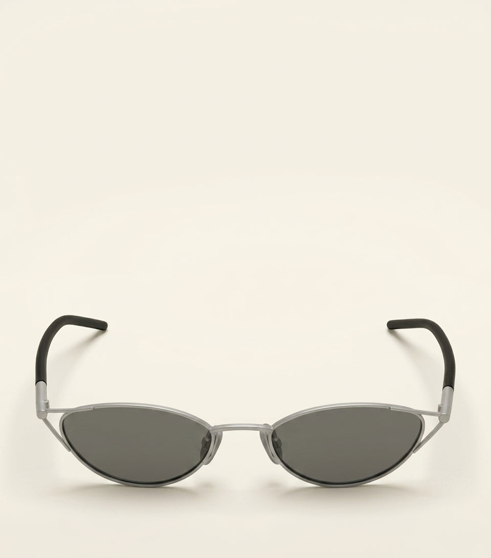 McQueen oval sunglasses with dark lenses, UK version