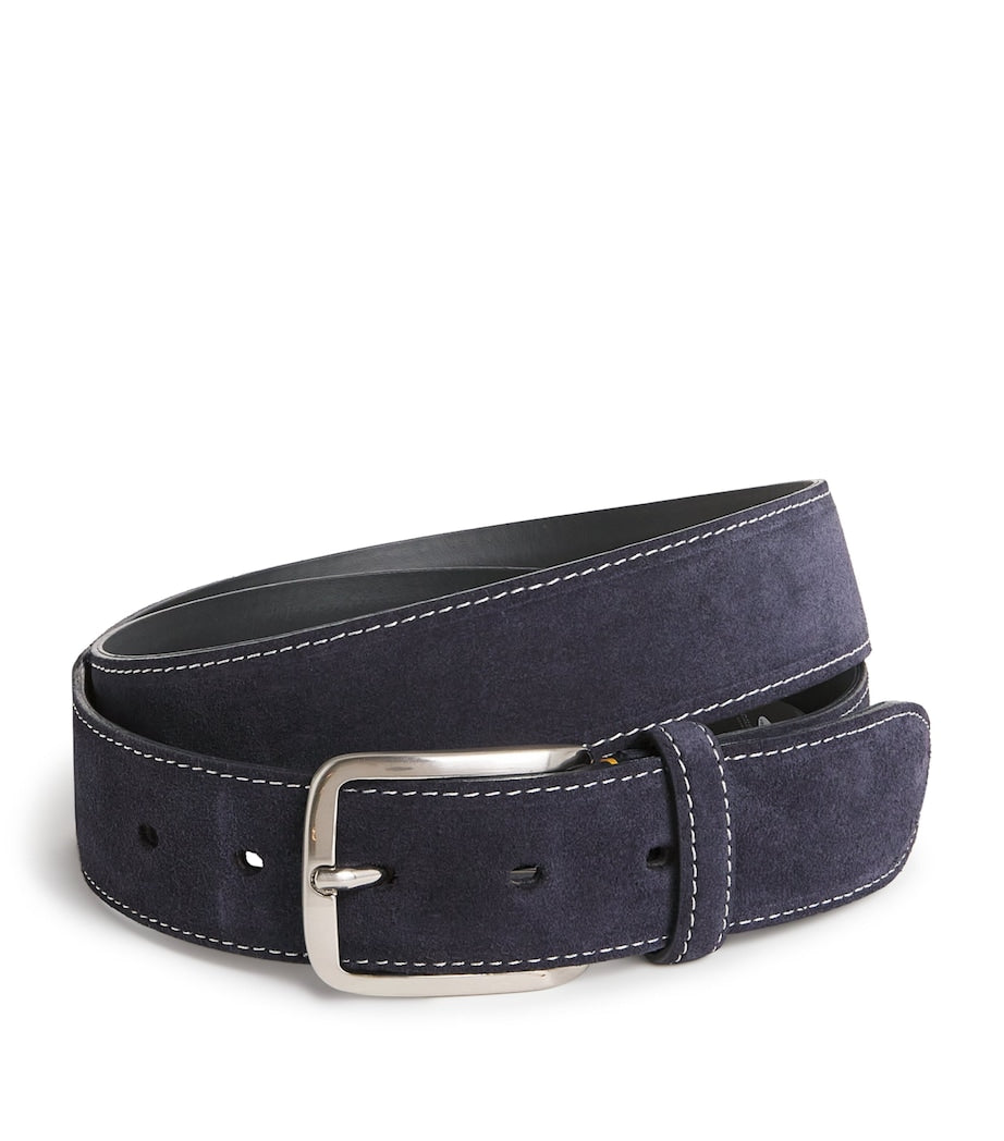 Paul & Shark men's suede belt with buckle, UK version