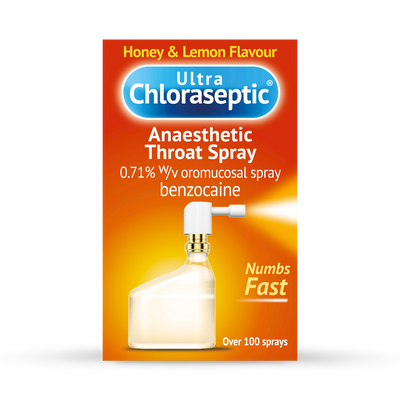 Holland & Barrett Ultra Chloraseptic Honey & Lemon Anaesthetic Throat Spray 15ml- Buy online at McGrocer