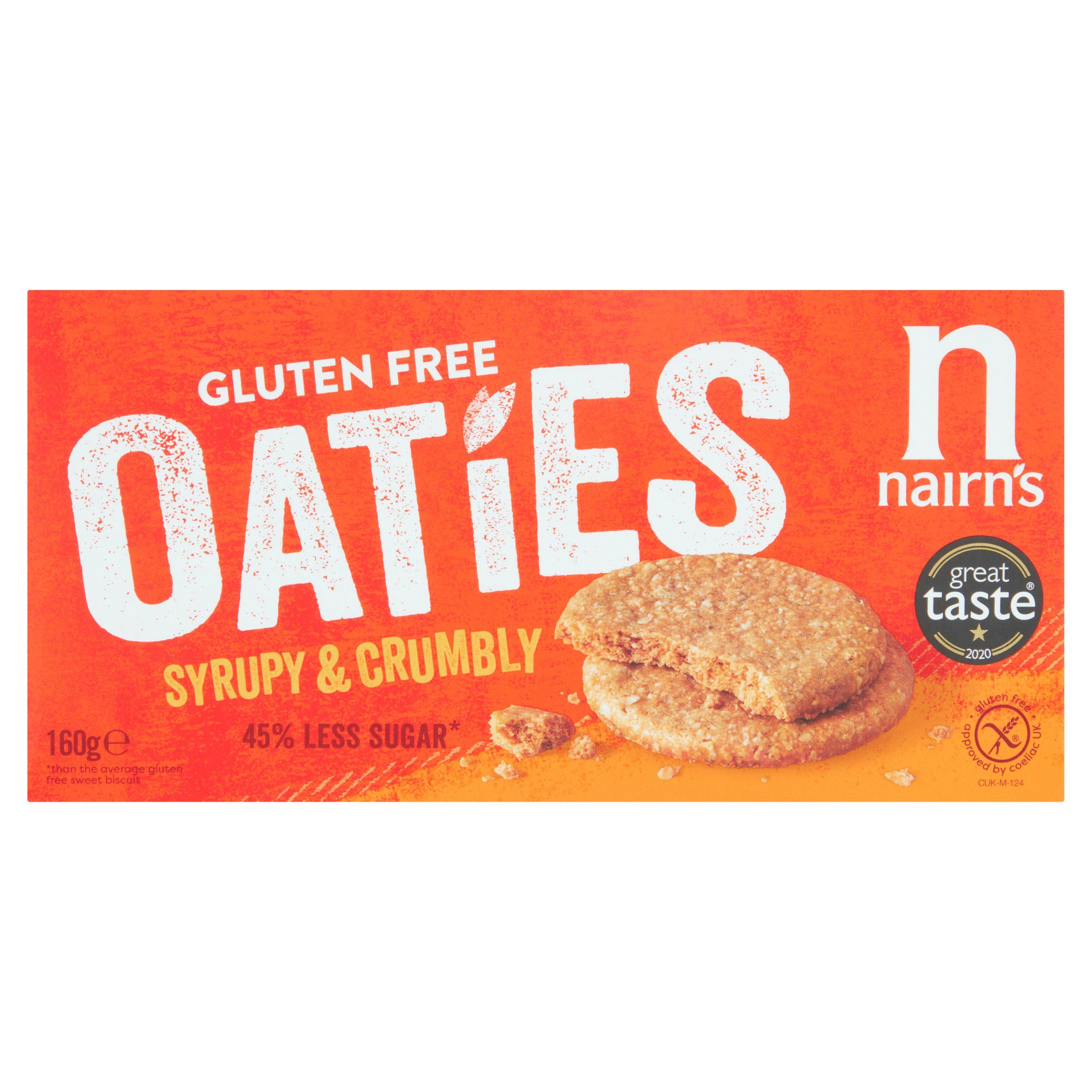 Nairn's Gluten Free Oaties Biscuits 160g gluten free Sainsburys   