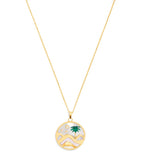 L'Atelier Nawbar Sacred Valley yellow gold and diamond pendant necklace, UK version