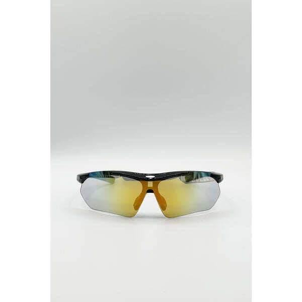 SVNX Sports Racer Sunglasses muted multi with case, imported from the UK