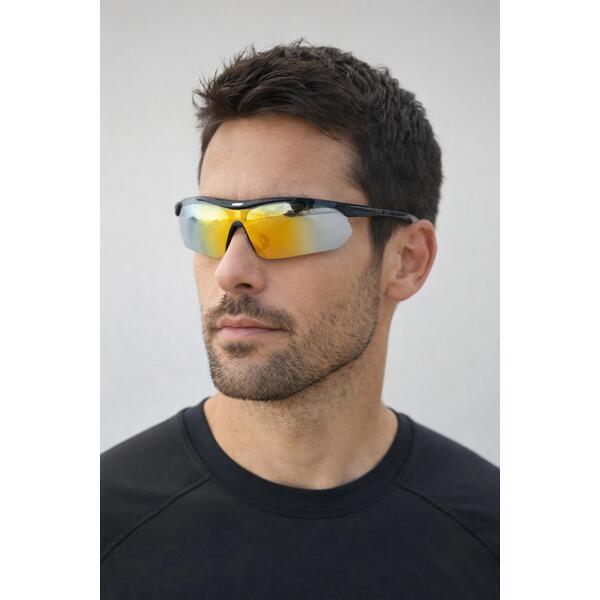 SVNX Sports Racer Sunglasses muted multi with case, imported from the UK