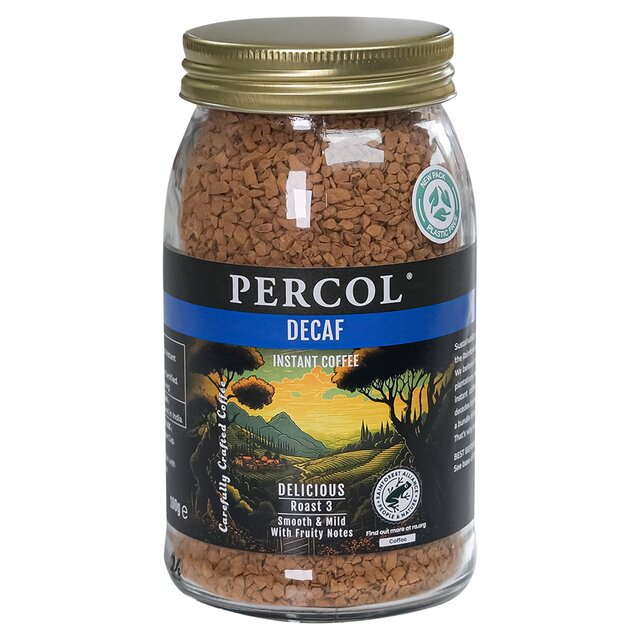 Percol Decaf Colombia Freeze-Dried Instant Coffee   100g