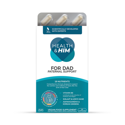 Holland & Barrett Health & Him For Dad Paternal Support Supplement 60 Capsules- Buy online at McGrocer