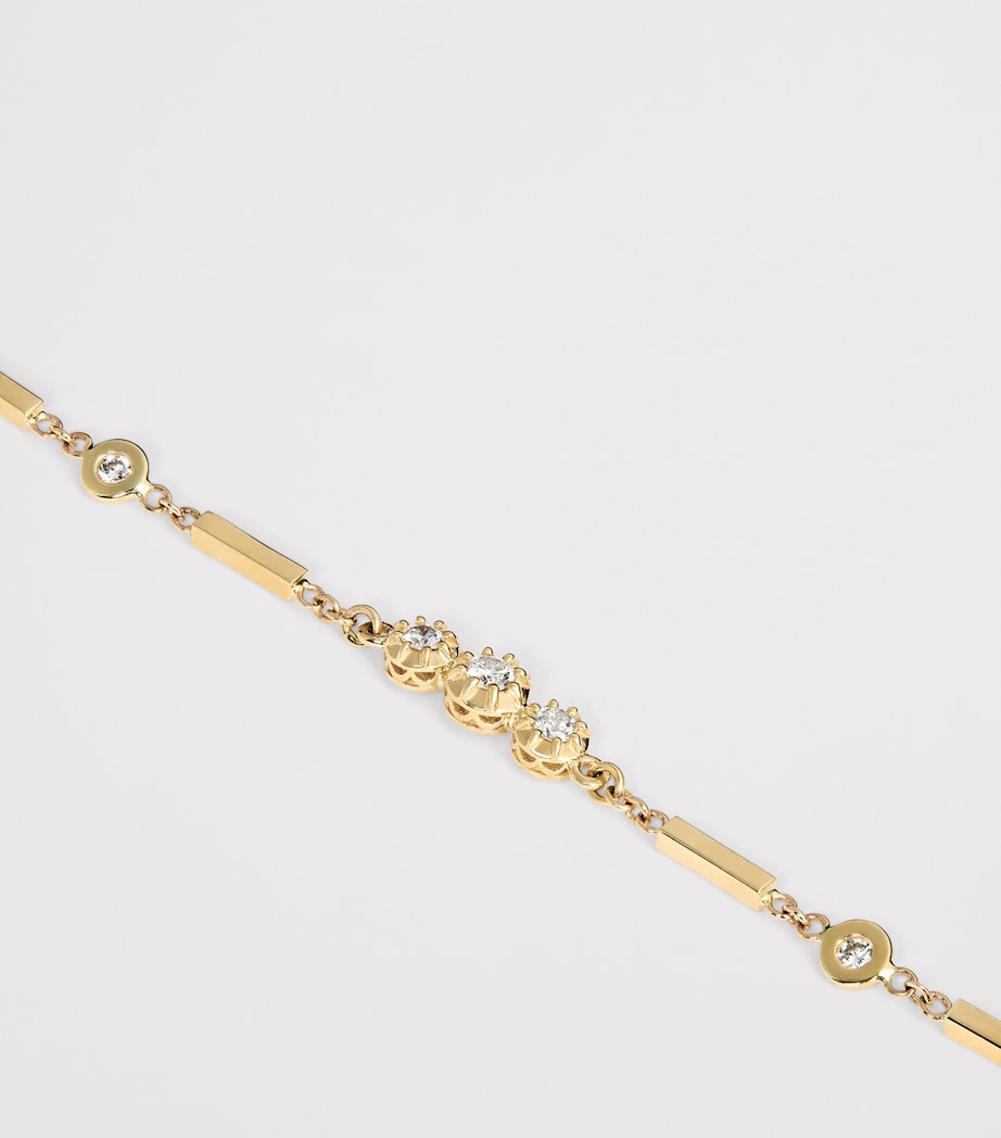 Jacquie Aiche bracelet yellow gold diamond - British product