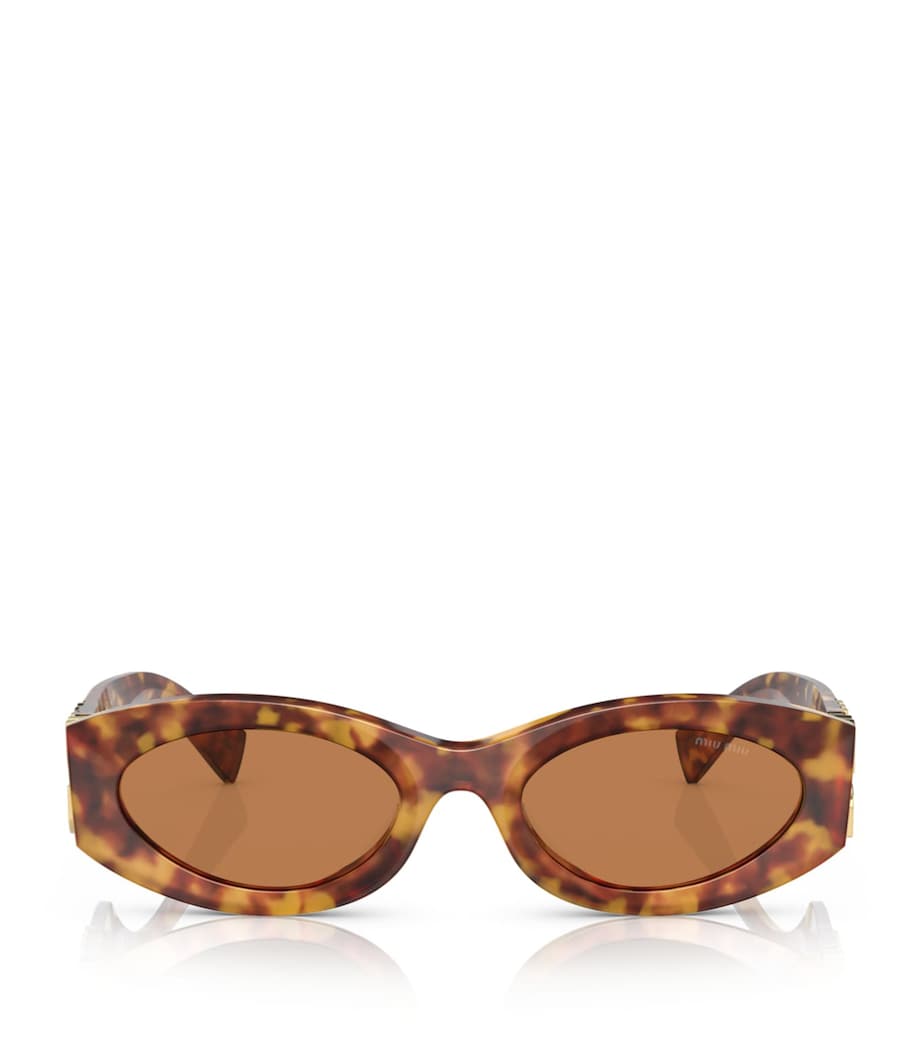 Miu Miu oval acetate sunglasses - British product