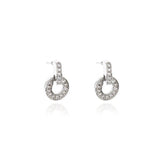 Cachet Elana drop earrings with cubic zirconia stones, imported from the UK