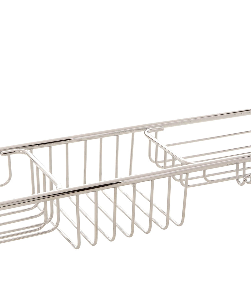 Zodiac extendable bath rack with compartments and hooks (British brand)