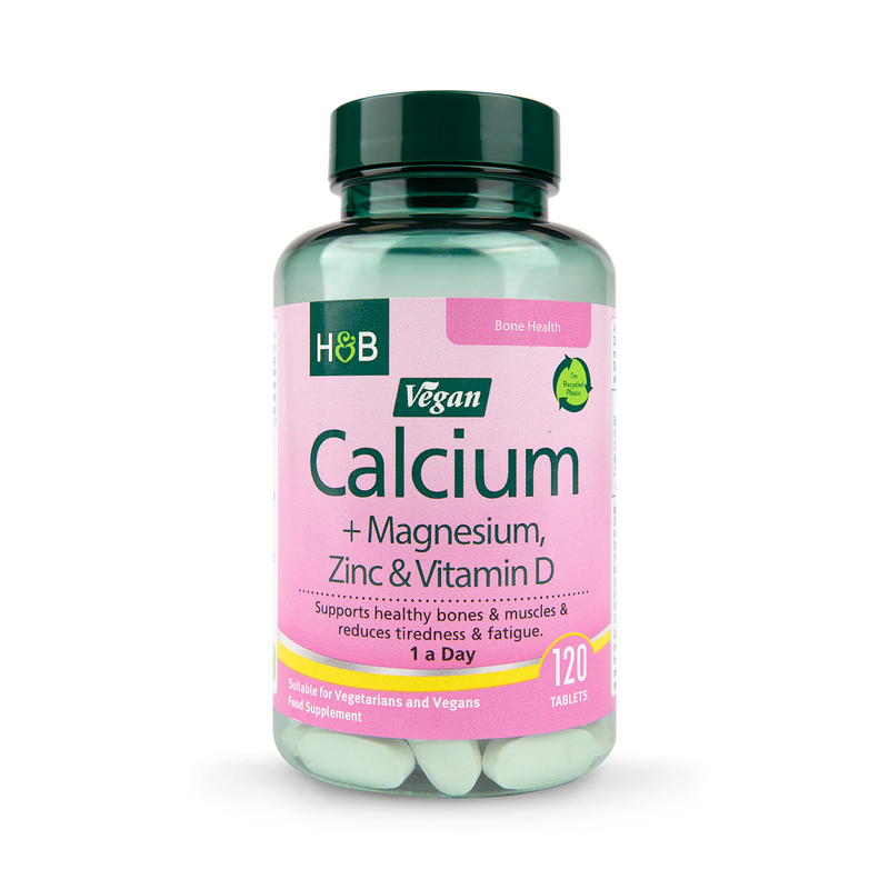 Holland & Barrett vegan calcium magnesium tablets 120 count, UK version