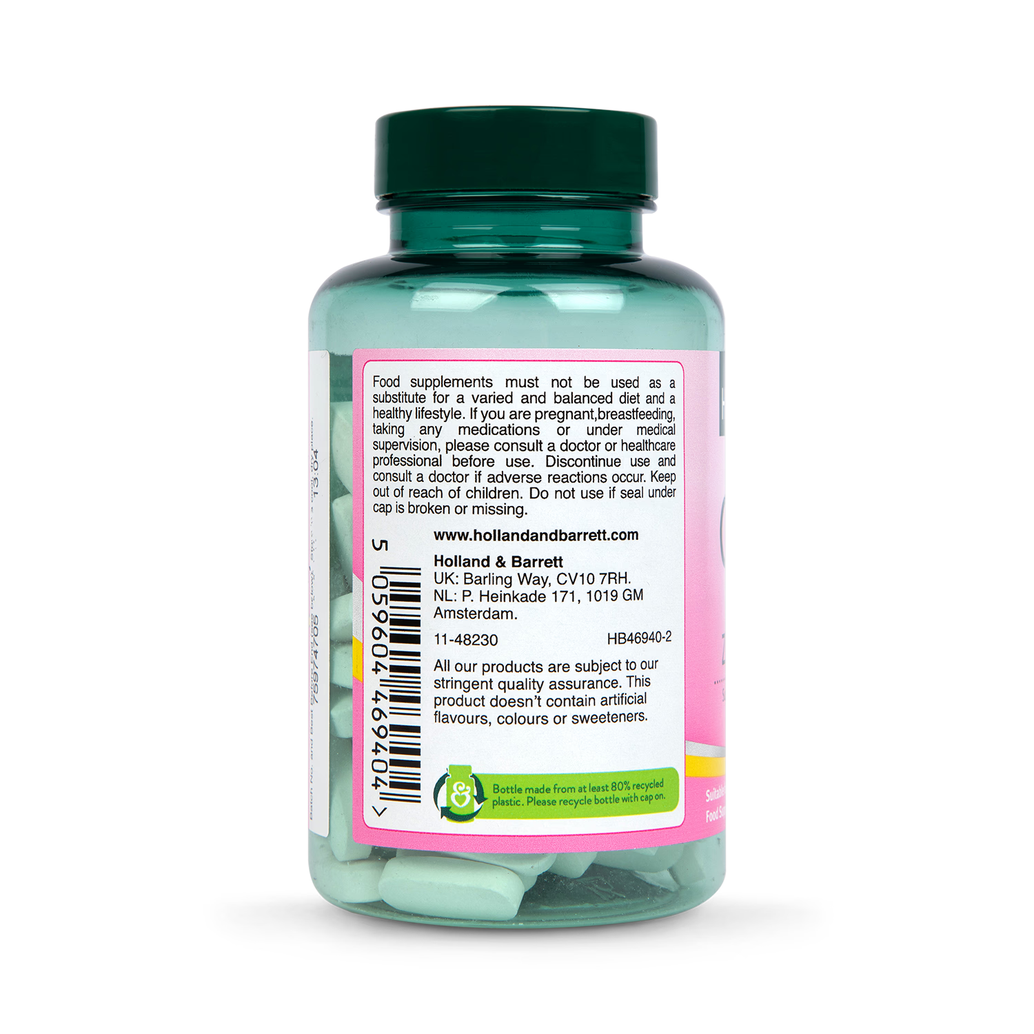 Holland & Barrett vegan calcium magnesium tablets 120 count, UK version