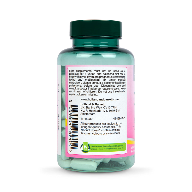 Holland & Barrett vegan calcium magnesium tablets 120 count, UK version
