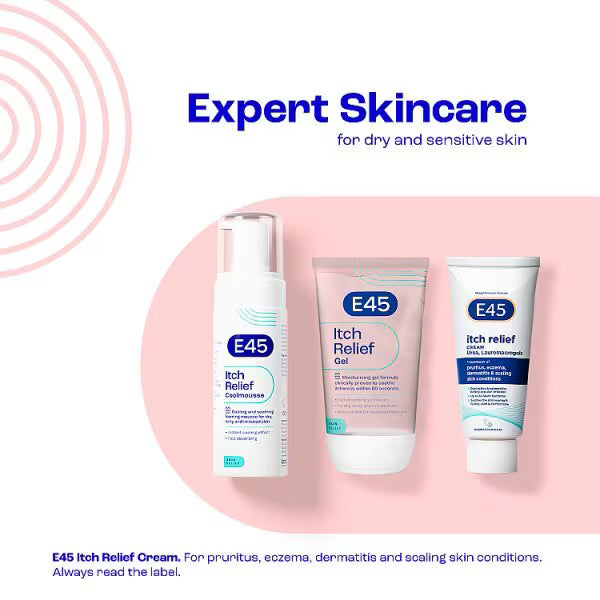 E45 Itch Relief Gel for Dry Skin - British product