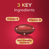 Seven Seas Omega-3 gut friendly bacteria capsules 30 count, UK version