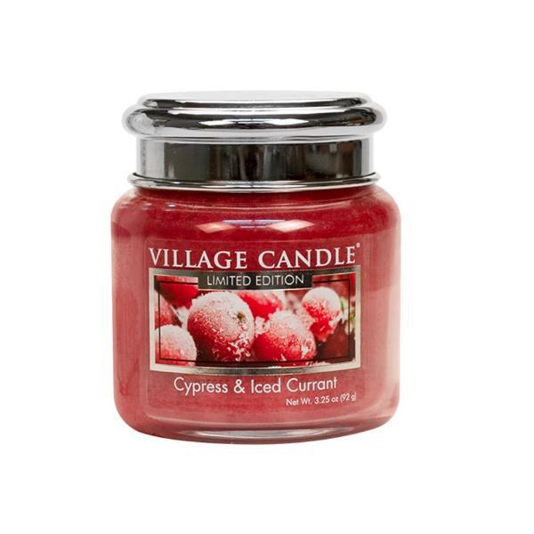 Village Candle Cypress & Iced Currant candle, imported from the UK