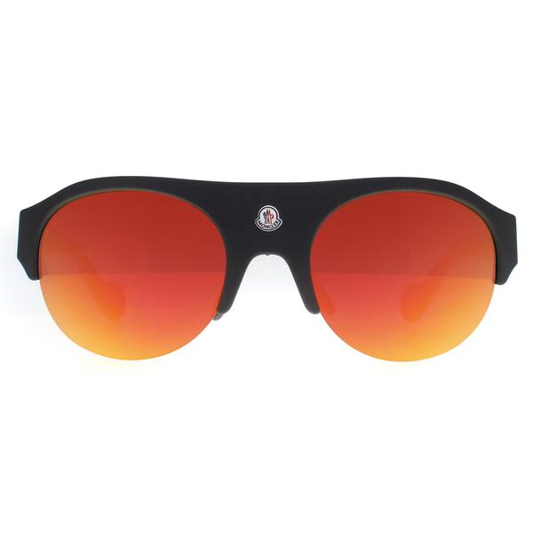 Moncler ML0050 black mirrored unisex sunglasses (British brand)