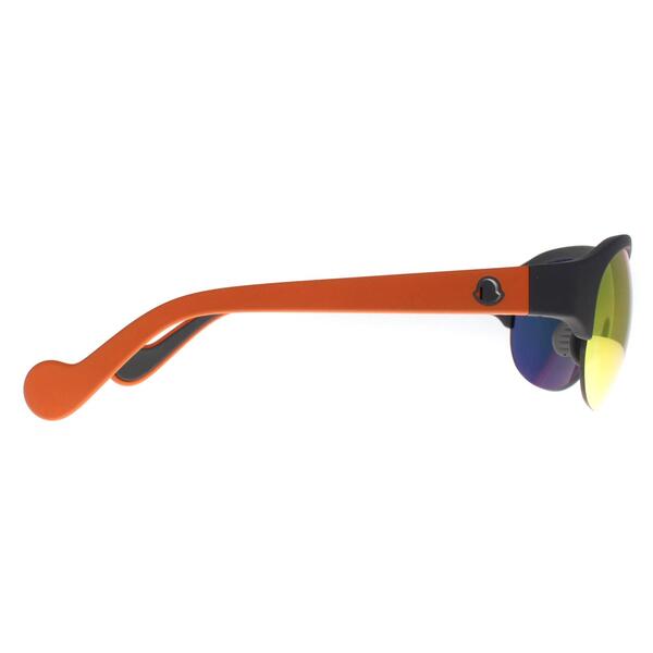 Moncler ML0050 black mirrored unisex sunglasses (British brand)
