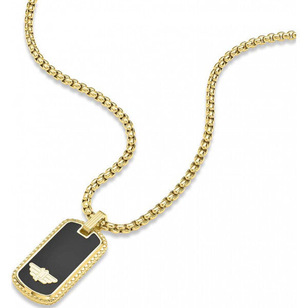 Police gold stamp necklace for mens (British brand)