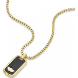 Police gold stamp necklace for mens (British brand)