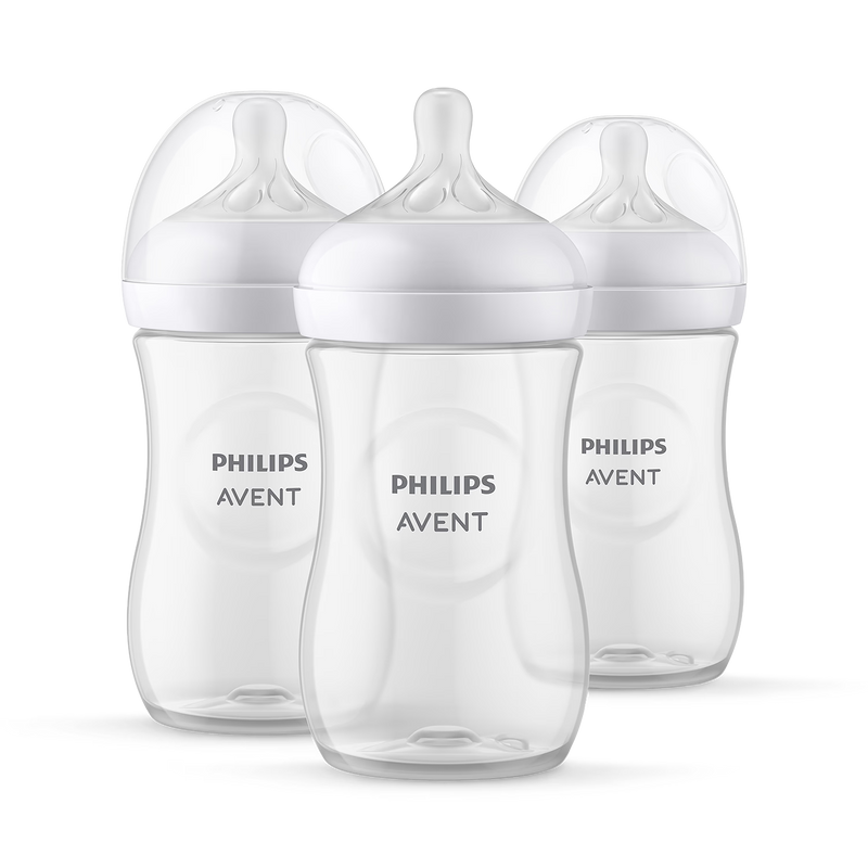Philips Avent Natural Response baby bottles 3 pack 260ml, imported from the UK