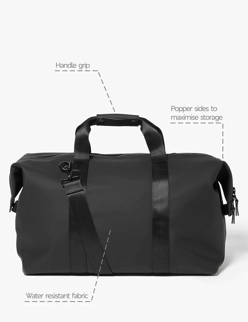 Rubberised Weekend Bag GOODS M&S   