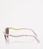 Swarovski cat eye metal sunglasses (British brand)