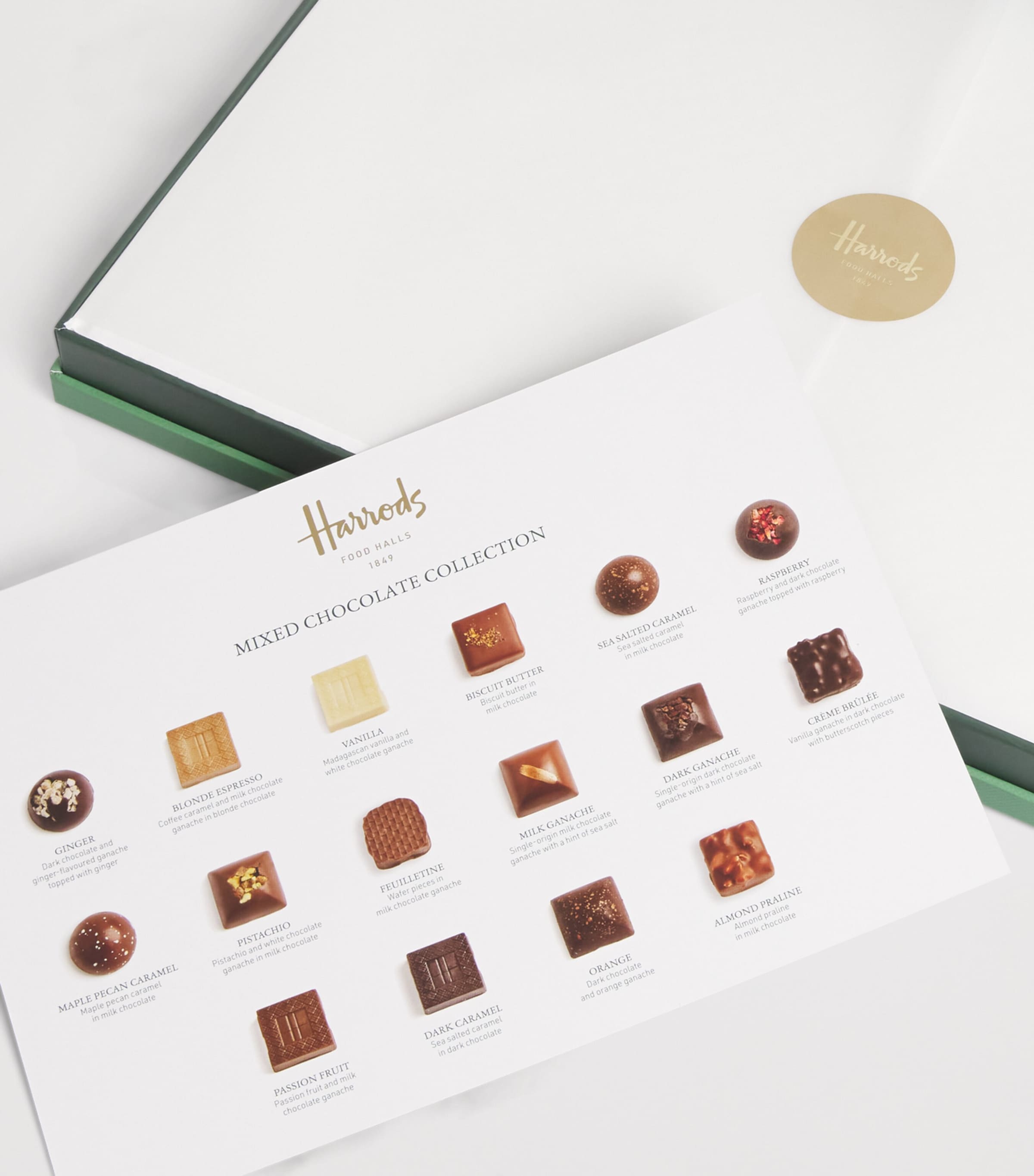 Harrods mixed 48-piece chocolate collection box, UK version