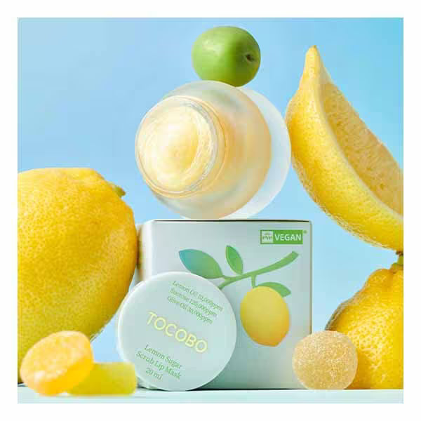 Tocobo Lemon Sugar Scrub Lip Mask 20ml (British brand)