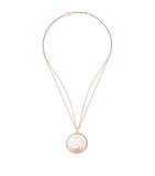 Chopard mixed gold diamond Happy Spirit pendant (British brand)