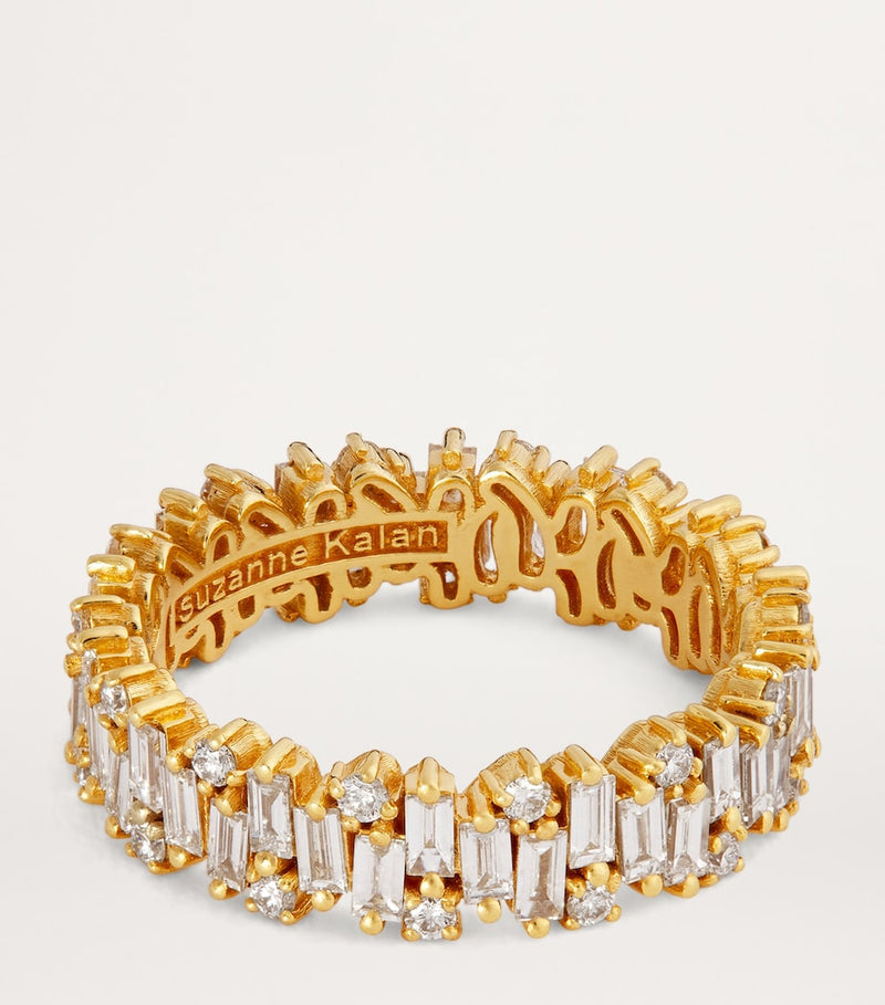 Suzanne Kalan yellow gold diamond eternity ring - British product