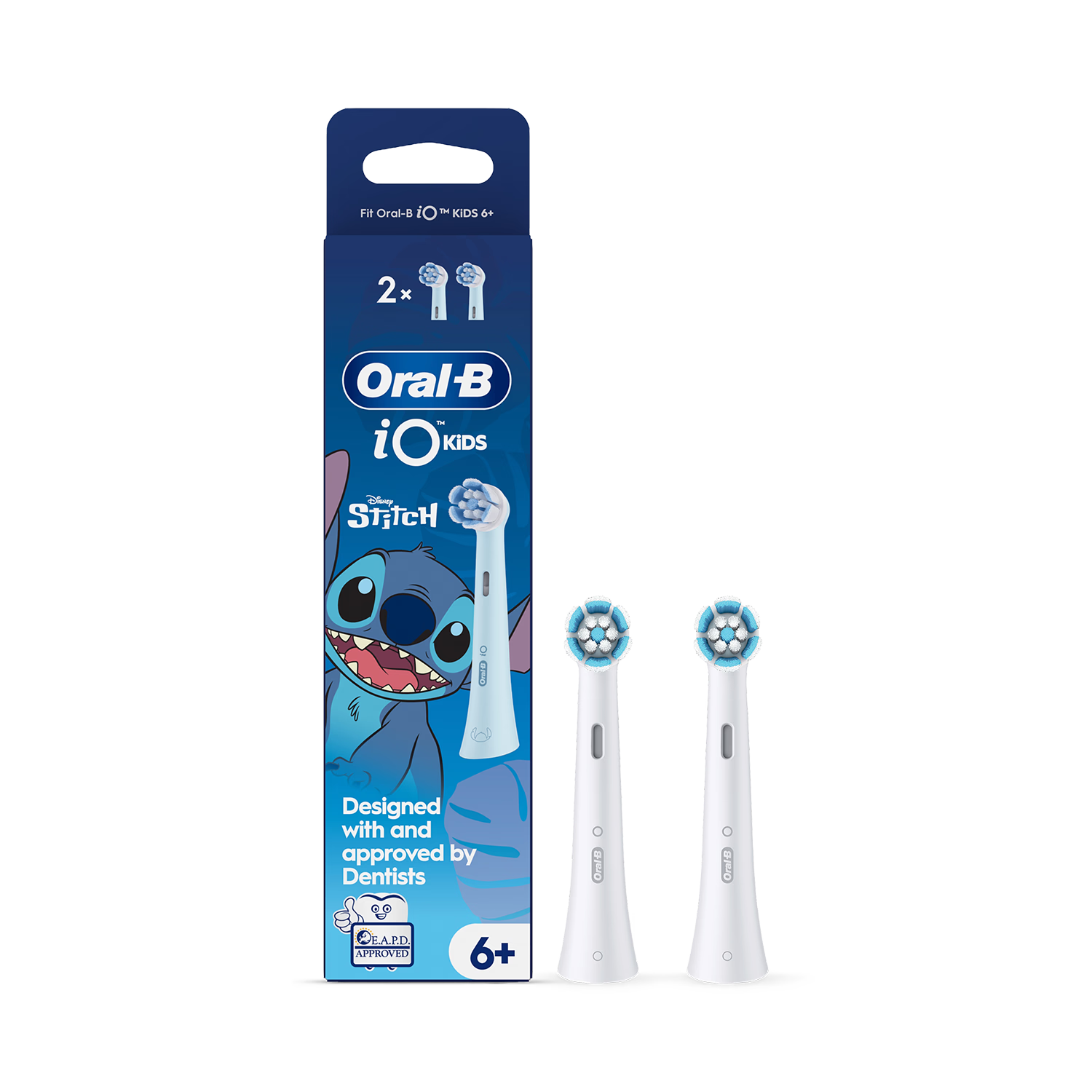 Oral-B iO Kids Stitch toothbrush head 2 pack - British product