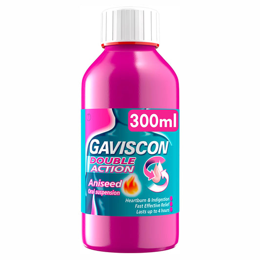 Gaviscon Double Action Heartburn & Indigestion Liquid Aniseed 300ml PERSONAL CARE Sainsburys   
