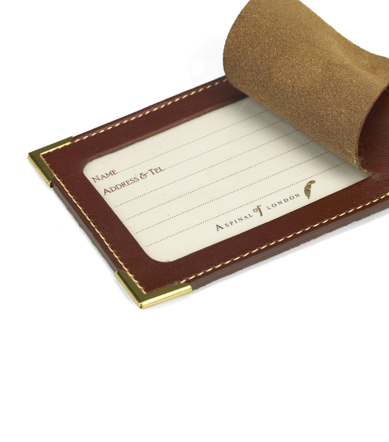 Aspinal of London leather luggage tags set of 2 - British product