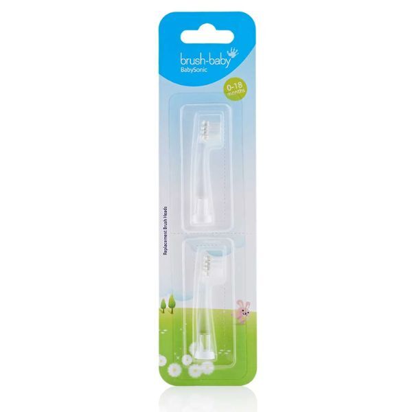 Brush Baby Replacement BabySonic® Toothbrush Heads (2 Pk) GOODS Superdrug   