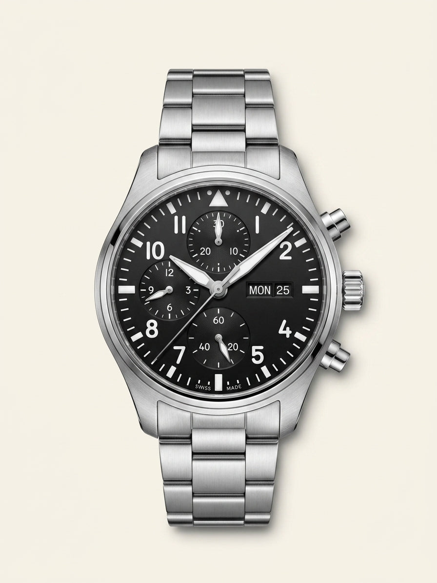IWC Schaffhausen Pilot's Performance Chronograph titanium watch 41mm (British brand)