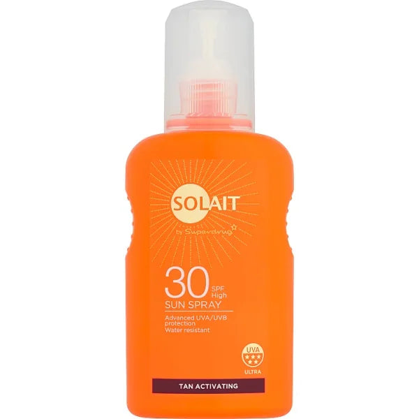 Solait Active Tanning Spray SPF30 200 ml (British brand)
