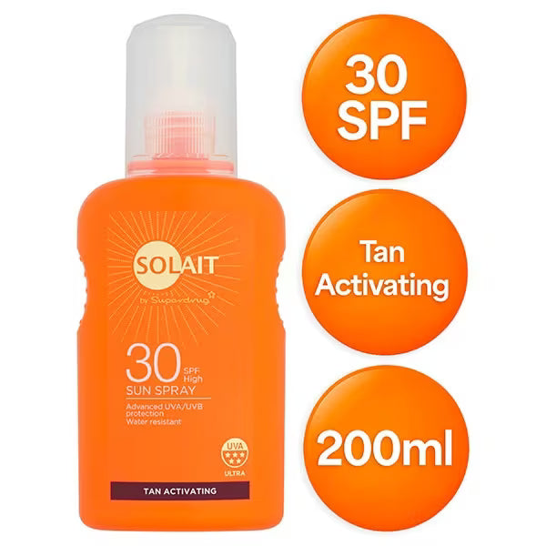 Solait Active Tanning Spray SPF30 200 ml (British brand)