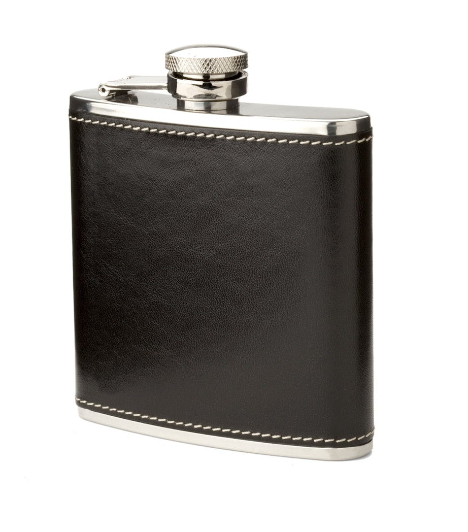 Aspinal Of London Classic Leather Hip Flask 5oz - British product