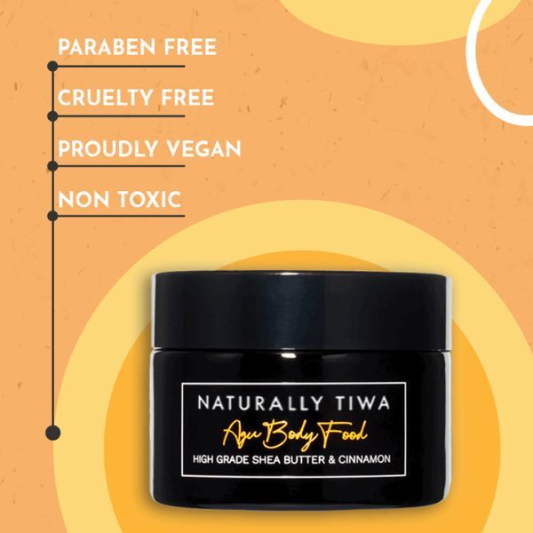 Naturally Tiwa Skincare AGU Body Food Travel Size 90ml (British brand)