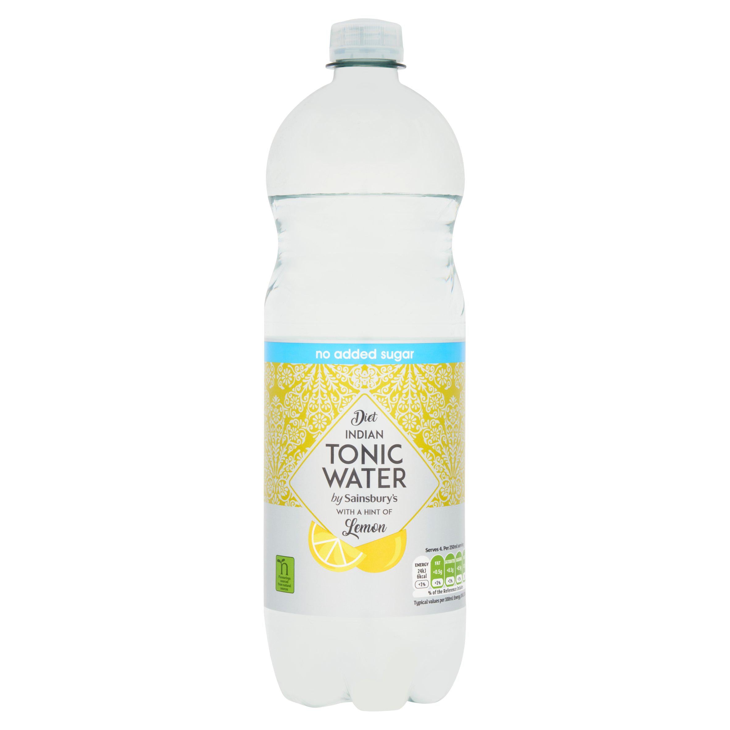 Sainsbury's Diet Indian Tonic with Lemon 1L Mixers Sainsburys   