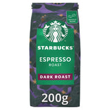 Starbucks Fairtrade Espresso Roast Dark Whole Bean 100% Arabica Coffee Bag 200g All coffee Sainsburys   