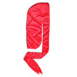 SHYNE red silky durag for hair protection (British brand)