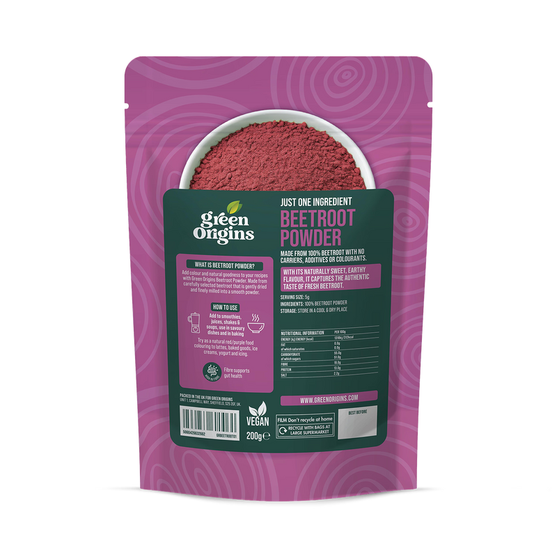 Green Origins beetroot powder 200g - British product