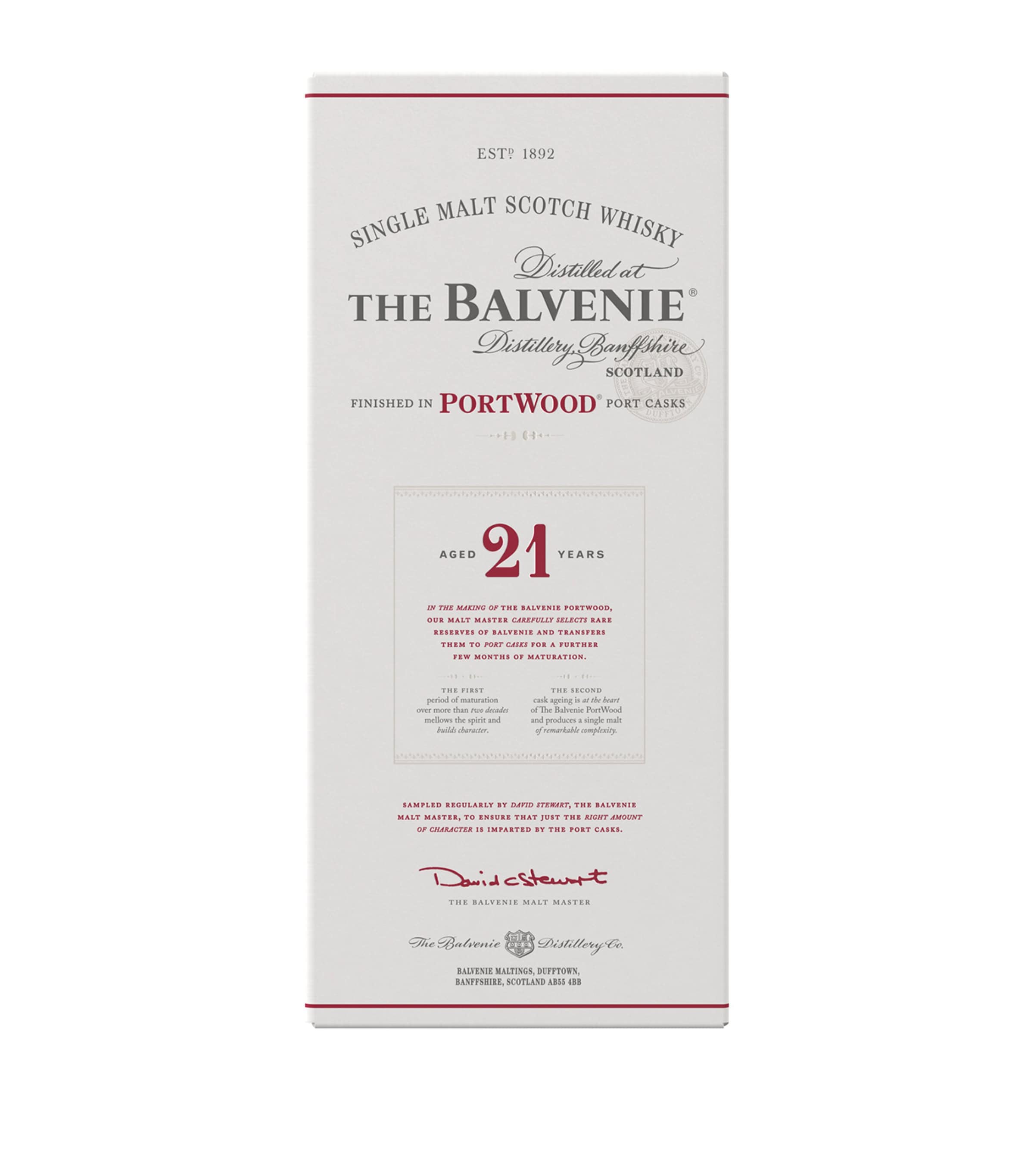 The Balvenie PortWood 21-Year-Old Whisky 70cl (British brand)